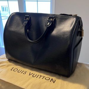 Louis Vuitton Speedy 35 black EPI